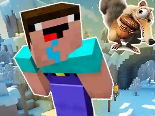 Noob Parkour: Snow Age เกมออนไลน์