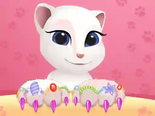 Talking Tom Angela Great Manicure เกมออนไลน์