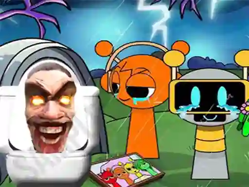 Sprunki Castle Panic Skibidi Toilet เกมออนไลน์
