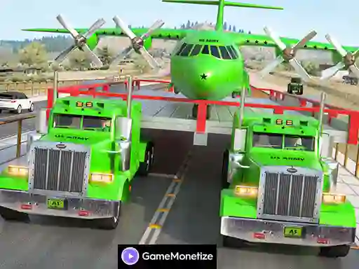 Us army car transport truck เกมออนไลน์