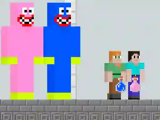 Huggy Kissy vs Steve Alex เกมออนไลน์