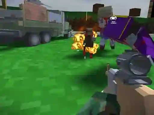 Blocky Zombie And Vehicle Shooting เกมออนไลน์