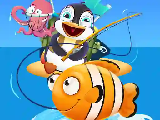 Baby Penguin Fishing เกมออนไลน์
