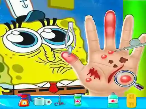 Spongebob Hand Doctor เกมออนไลน์