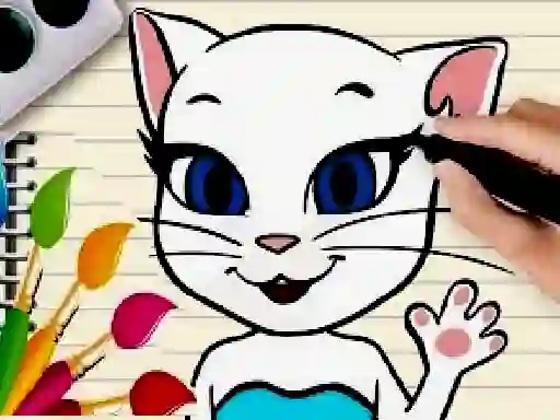 Talking Angela Coloring Book เกมออนไลน์