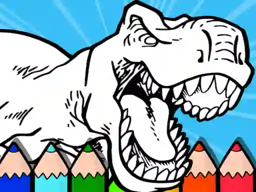 Coloring Dinos For Kids เกมออนไลน์