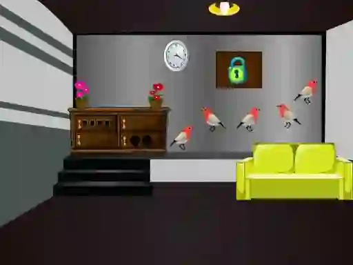 Grey Checked Room Escape เกมออนไลน์