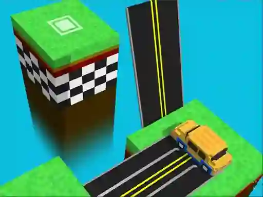 Blocky Taxy ZigZag เกมออนไลน์