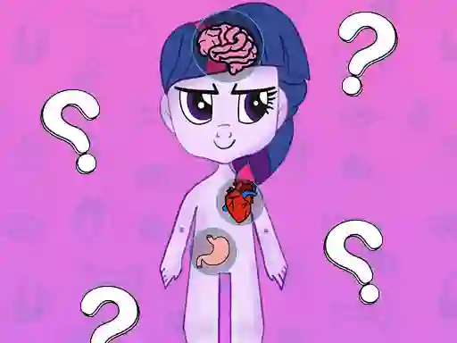 My Little Pony Learning The Body เกมออนไลน์