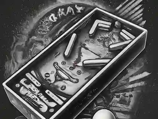 Pinball Black N White เกมออนไลน์