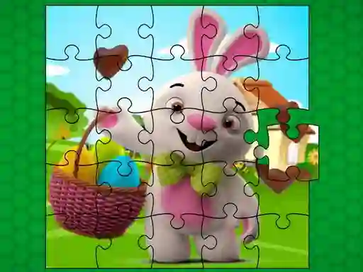 Easter Bunny Eggs Jigsaw เกมออนไลน์