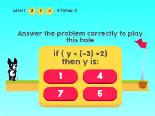 MathPup Golf 4 Algebra เกมออนไลน์
