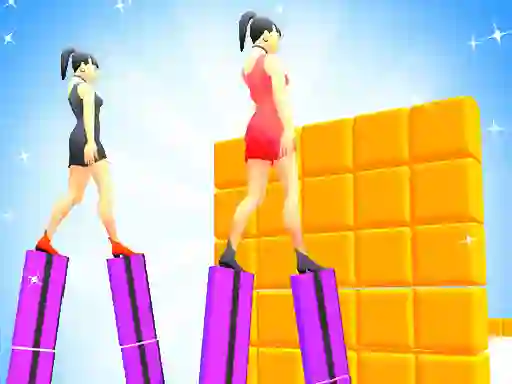 Heels Run Race - Stack Rider เกมออนไลน์