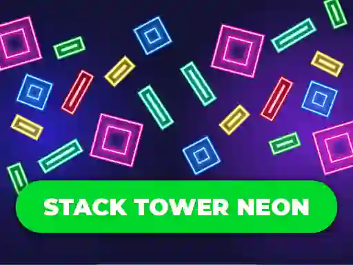 Stack Tower Neon: Keep Blocks Balance เกมออนไลน์