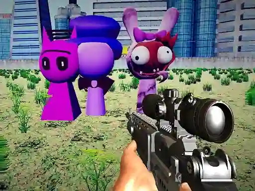 Sprunki Sniper Squid Game เกมออนไลน์