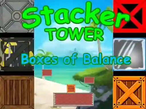 Stacker Tower Boxes of Balance เกมออนไลน์