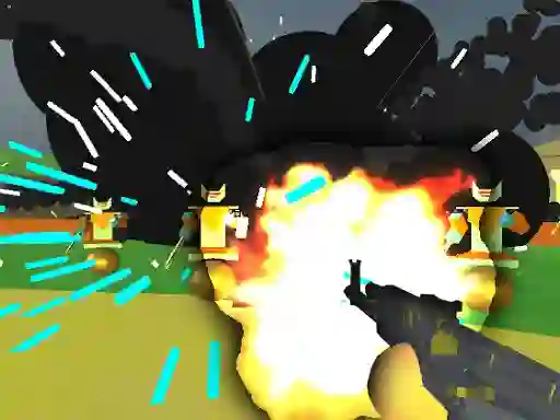 Robot Base Shootout 3D เกมออนไลน์