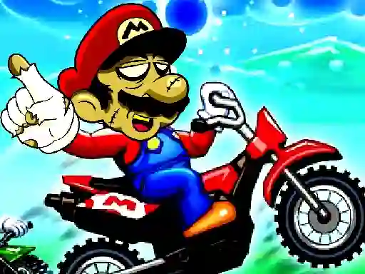 Super Mario Halloween Wheelie เกมออนไลน์