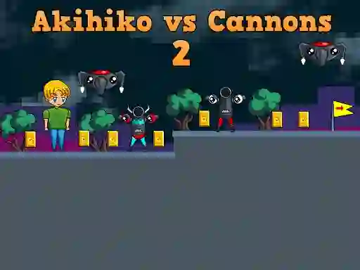 Akihiko vs Cannons 2 เกมออนไลน์