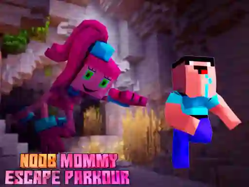 Noob Mommy Escape Parkour เกมออนไลน์