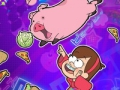 หมูน้ำตกแรงโน้มถ่วง หมูเดินเตาะแตะ bounc  เกมออนไลน์