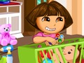 Dora Baby Caring หย่อนคล้อย  เกมออนไลน์