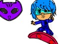 กลับไปโรงเรียน: การระบายสีเด็กชายหน้ากาก เกมออนไลน์
