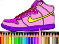 กลับไปโรงเรียน: การระบายสีรองเท้า เกมออนไลน์