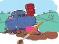 รถไฟสำหรับเด็ก: สมุดระบายสี  เกมออนไลน์