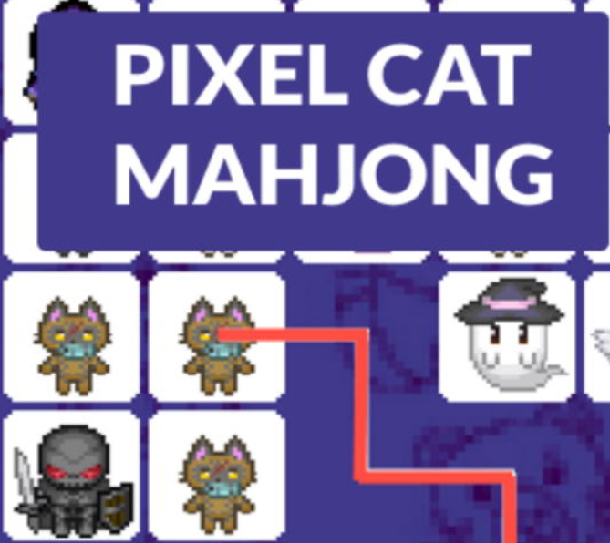 Pixel cat ไพ่นกกระจอก  เกมออนไลน์