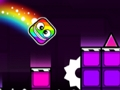 Geometry Dash: สายรุ้งนีออน  เกมออนไลน์