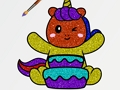 สมุดระบายสีกลิตเตอร์ยูนิคอร์น  เกมออนไลน์