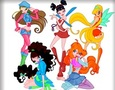 การระบายสี Winx Club  เกมออนไลน์