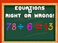 สมการ: จริงหรือเท็จ  เกมออนไลน์