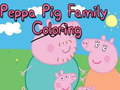 สมุดระบายสีครอบครัว Peppa Pig  เกมออนไลน์