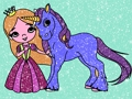 สมุดระบายสีเด็กผู้หญิง Glitter  เกมออนไลน์