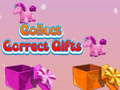 รวบรวมของขวัญที่ถูกต้อง  เกมออนไลน์
