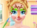 ภาพวาดใบหน้าคริสต์มาสของแอนนา  เกมออนไลน์
