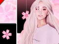 กระเบื้องเปียโน Ariana Grande สีชมพู ดนตรีและเวทมนตร์  เกมออนไลน์