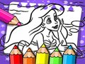 สมุดระบายสีแอเรียลเงือก  เกมออนไลน์