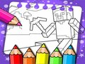 สมุดระบายสี Minecraft  เกมออนไลน์