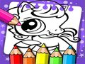 สมุดระบายสี Littlest Pet Shop  เกมออนไลน์
