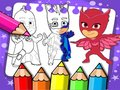 สมุดระบายสี PJ Masks  เกมออนไลน์
