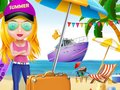 ชายหาดวันหยุดฤดูร้อนของหญิงสาว  เกมออนไลน์