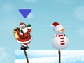 ซานต้าสโนว์แมนกระโดด  เกมออนไลน์