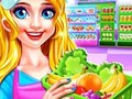 สาวซุปเปอร์มาร์เก็ตทำความสะอาด  เกมออนไลน์