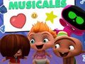 Mini Beat Power Rockers: สติ๊กเกอร์ดนตรี  เกมออนไลน์