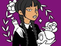 วันพุธ: หน้าระบายสีครอบครัว Addams  เกมออนไลน์