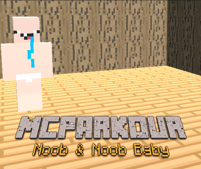MC Parkour noob และ noob baby เกมออนไลน์
