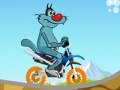 Oggy และแมลงสาบจักรยาน  เกมออนไลน์